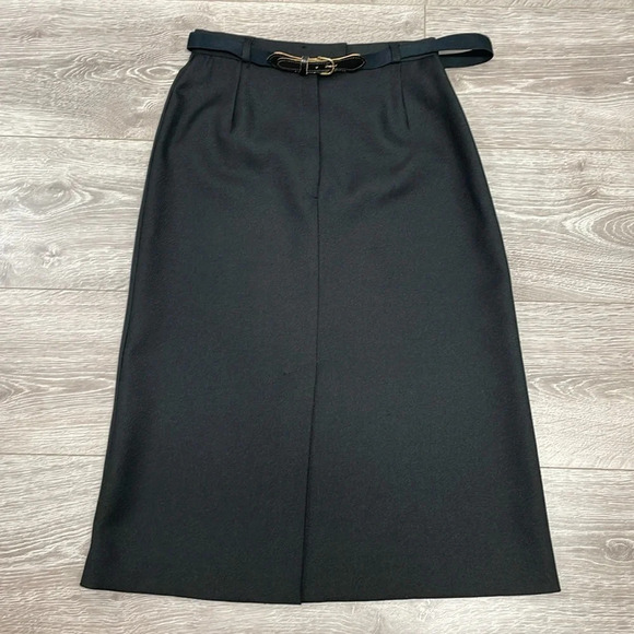 Vintage Haberdashery by Personal Black Waist Watcher Skirt 8 - Picture 8 of 16